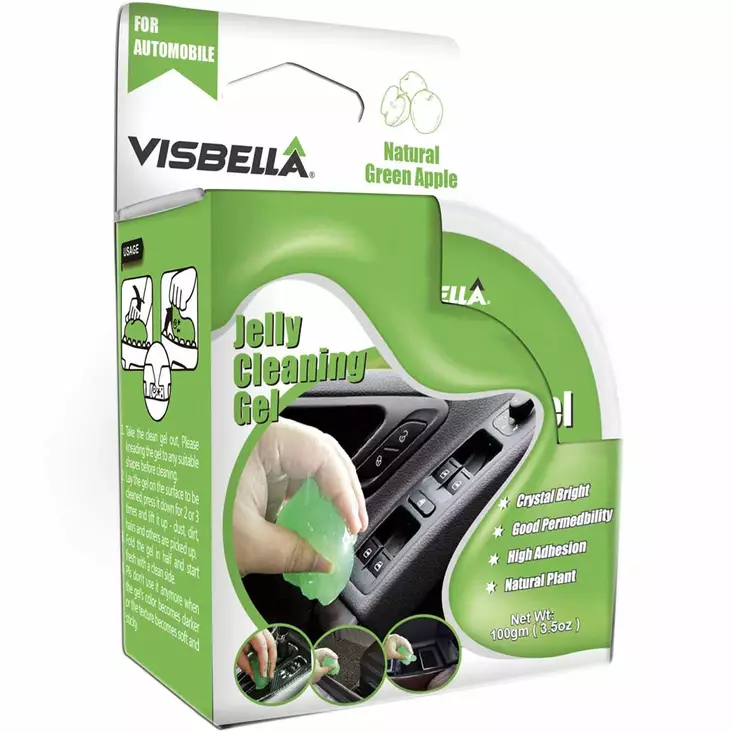 Visbella jelly puhdistusgeeli 100 g auton tuuletusritilään - Autoshampoot ja pesuaineet - 6977927083451 - 1