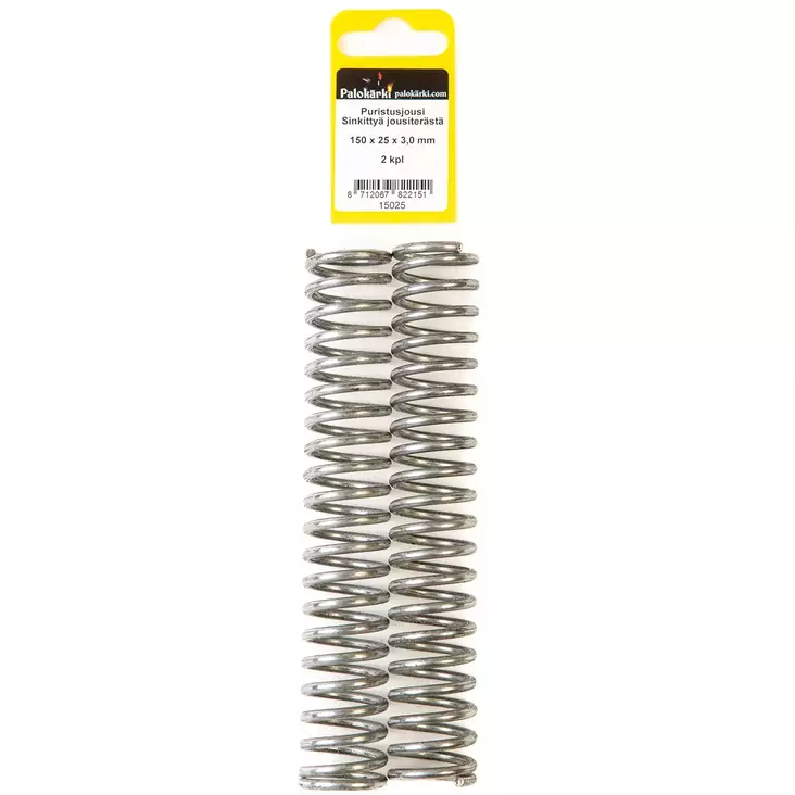 Puristusjousi 150x25x3,0mm 2kpl - Jouset ja jousilajitelmat - 8712067822151 - 1