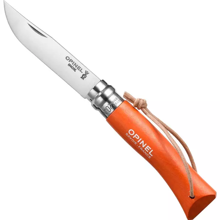 Opinel n07 oranssi taskupuukko 8 cm ruostumaton terä - Retkipuukot ja retkikirveet - 3123840022081 - 1
