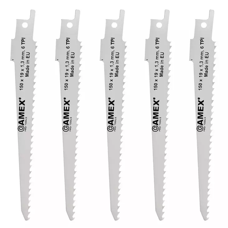 Puukkosahanterä 150 mm 5kpl camex - Puukkosahanterät - 6438152025871 - 1