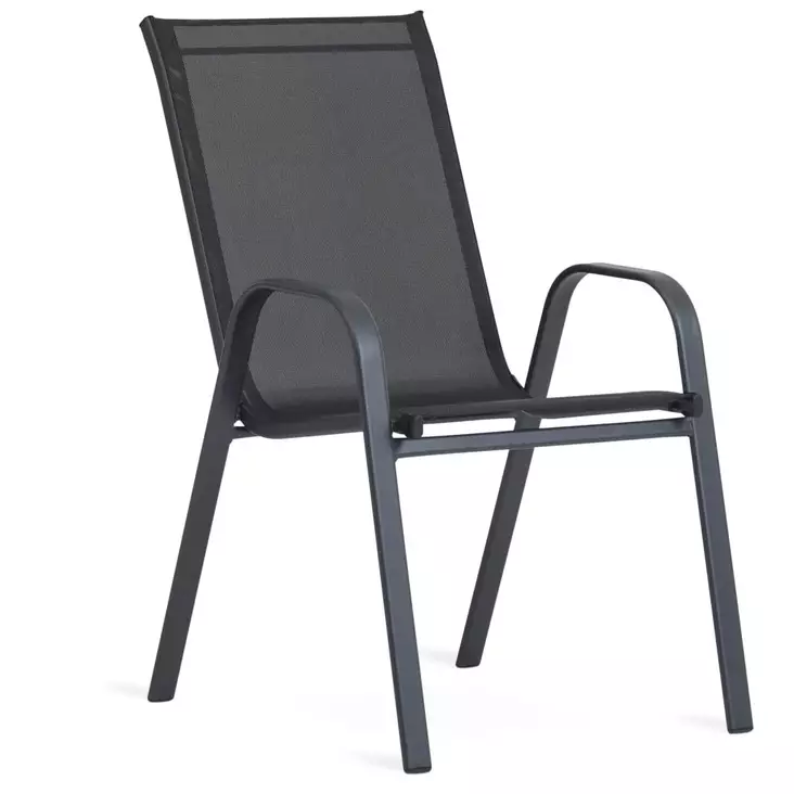 Puutarhatuoli musta - Terassikalusteet - 6438168118161 - 1