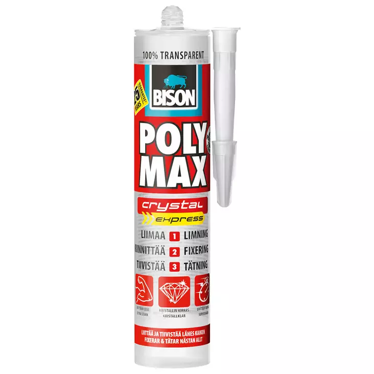 Polymax rakennusliima ja tiiviste - Epoksit, muoviliimat ja yleisliimat - 8710439206271 - 1