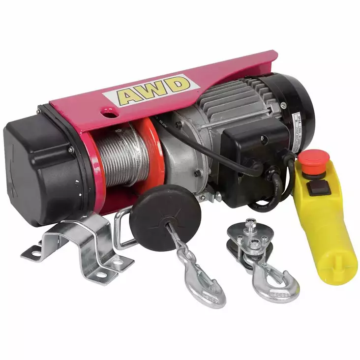 Sähkövinssi 250 kg 580 w vaijerilla kuormien nostoon - Sähkövinssit 230V - 6418914187511 - 1