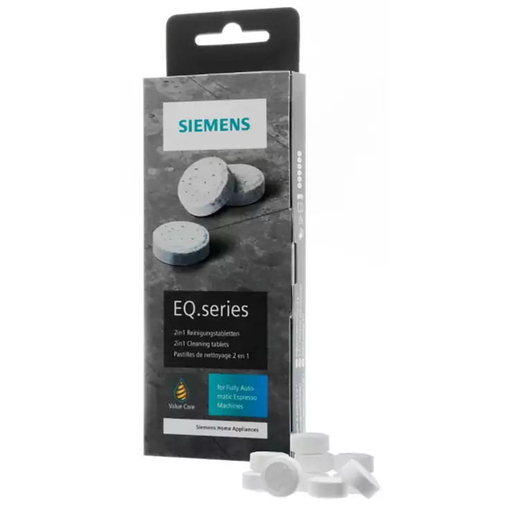 Siemens puhdistustabletit kahvinkeittimille 10 kpl pakkaus - Muut puhdistusaineet - 4242003870501 - 1