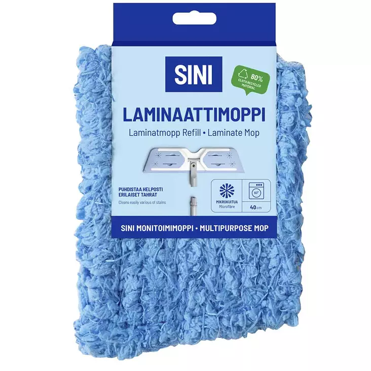 Sini laminaattimoppi - Siivousmopit ja lattianpesuliinat - 6423800037771 - 1