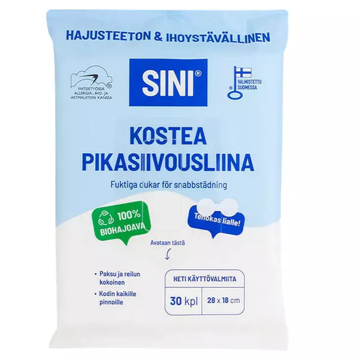 Sini pikasiivousliina hajusteeton - Puhdistusliinat ja pesusienet - 6423800037481 - 1