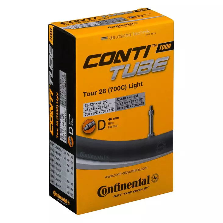 Continental light sisärengas - Polkupyörän sisärenkaat 29", 28" ja 26" - 4019238556971 - 1