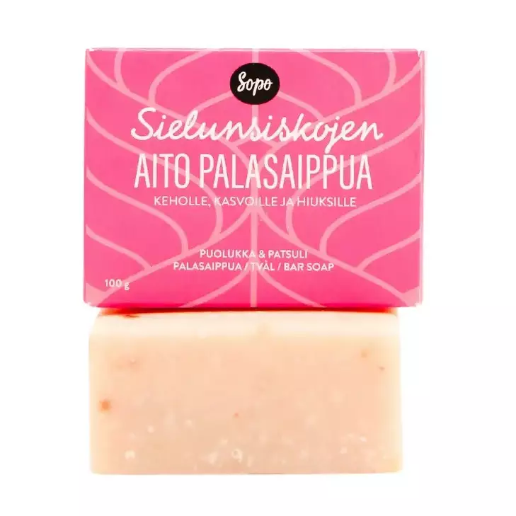 Sielunsiskojen aito palasaippua pääkuva - Luonnonkosmetiikka - 6430070050041 - 1