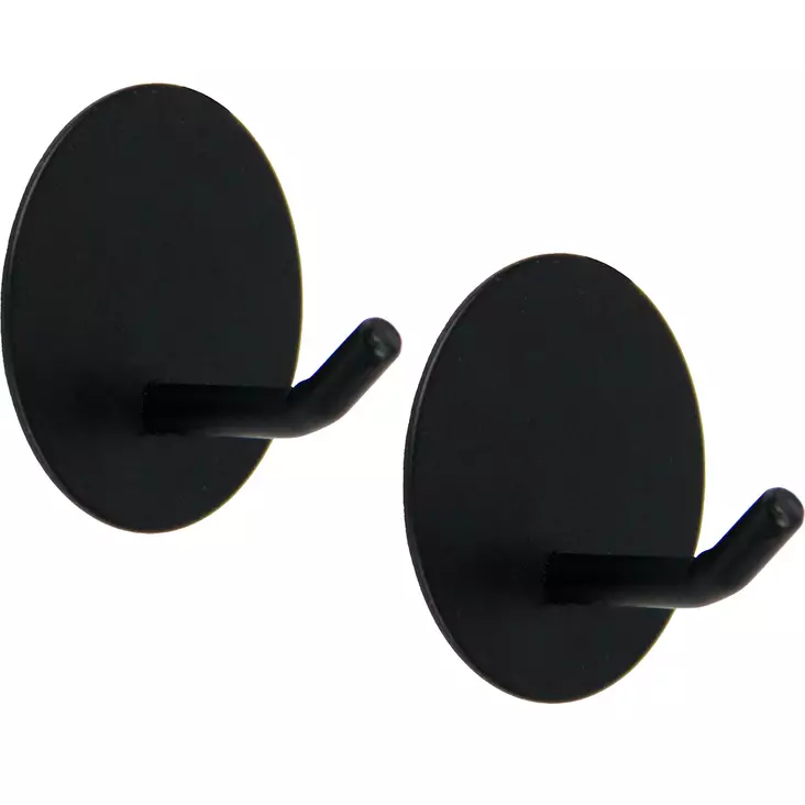 Tarrakoukku taito 2 kpl musta - Naulakot ja hattuhyllyt - 6416096059701 - 1