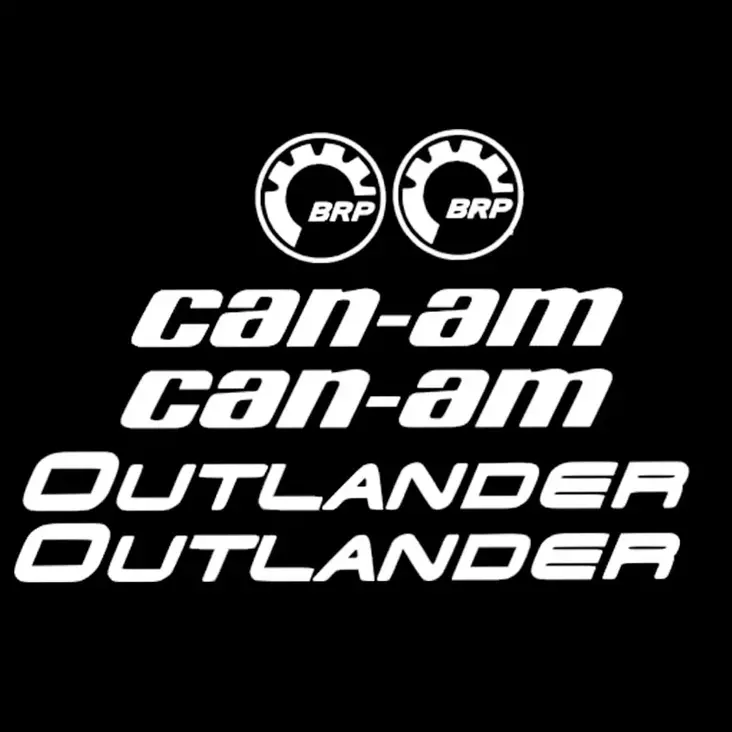 Can am outlander tarrat valkoinen - Crossipyörän ja mopon tarrat - 6438471339611 - 1