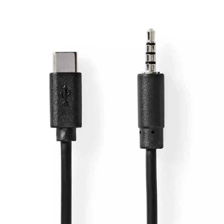 Sovitinkaapeli usb c? ? 3,5 mm, uros - RCA-, AUX- ja audiokaapelit - 5412810406791 - 1