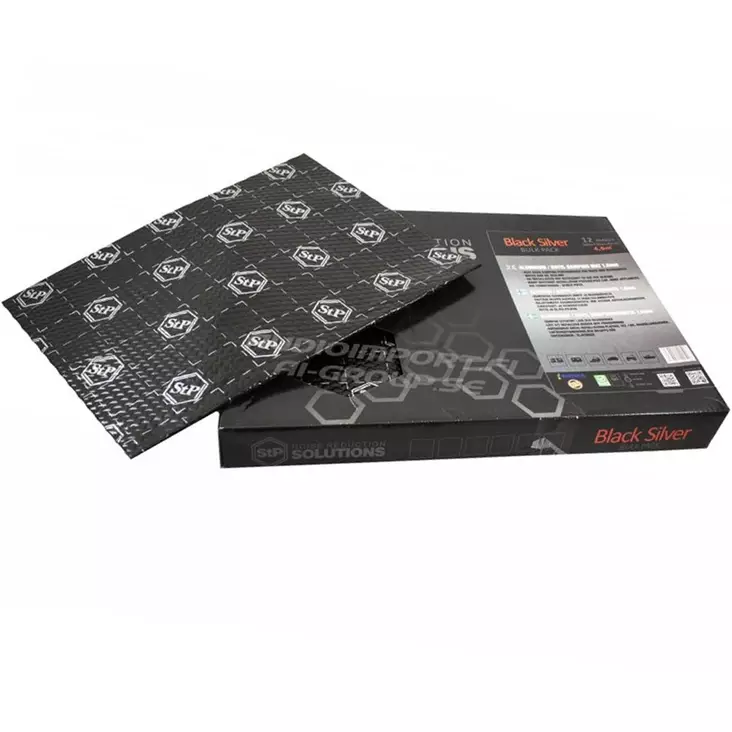 Vaimennusmatto butyyli black silver - Auton vaimennusmatot - 4620756521961 - 1