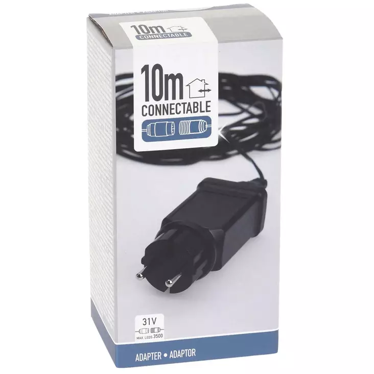 Valoketjun adapteri 10 m kaapelia - Valosarjat ja valonauhat - 8719987301551 - 1