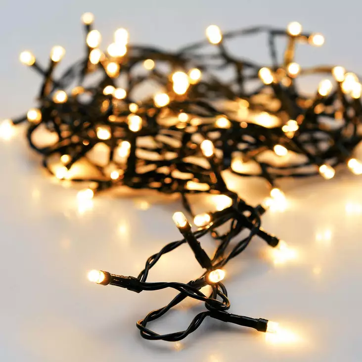 Paristokäyttöinen valoketju lämmin valkoinen - Valosarjat ja valonauhat - 8719202261691 - 1