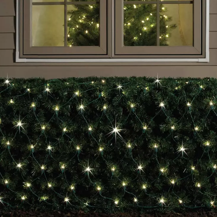 valoverkko pensasaitaan - Kuusenvalosarjat ja valoverkot - 6410416004891 - 1