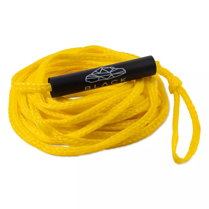 Vetoköysi ilmatäytteisille, 18 m, 1-2hlö, Black Island - Vetorenkaat ja vesiurheilutarvikkeet - 6438235211771 - 2