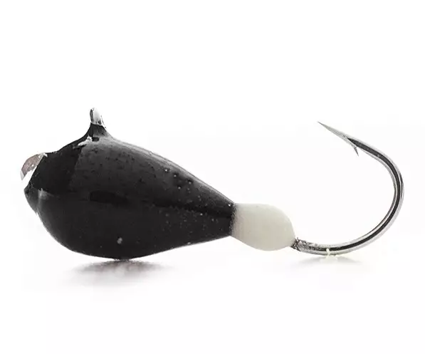 Volfram morri 4mm Timantti musta - Pilkkimorrit, pilkkivärikoukut ja koukut - 6418252774671 - 2