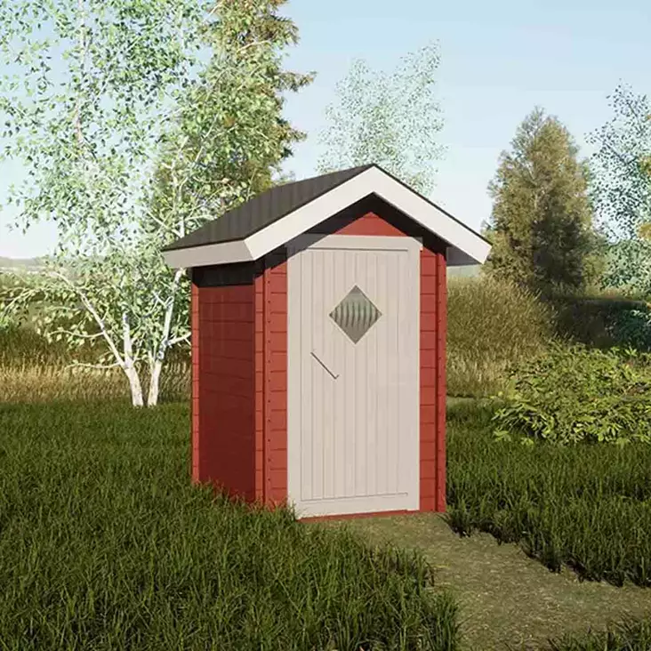Puucee ulkovessa kasausvalmis - Kuivakäymälät ja tarvikkeet - 6424110251031 - 1