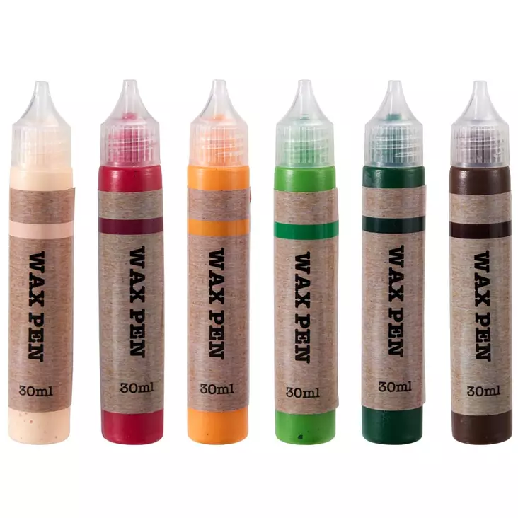 Kynttilöiden koristelukynät 6 x 30 ml pakkauksessa - Askartelutarvikkeet - 8721461003301 - 1