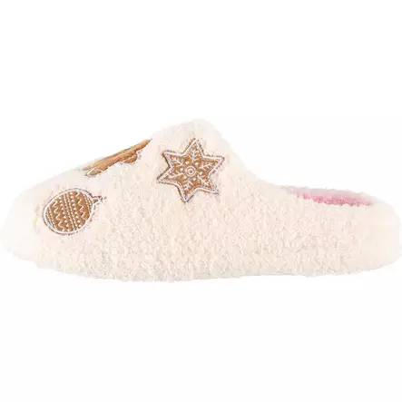 Valkoiset piparkakkutossut, joissa on jouluinen kuvitus - Kengät ja puutarhakengät - 6410416487632 - 1