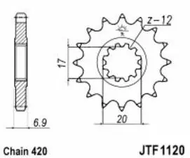 Eturatas 13H Minarelli AM6 Tec-X - Crossin ja mopon hammasrattaat - 6438235011692 - 2