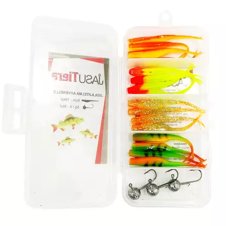 Jasu Tiera kalajigilajitelma 16 kpl ahvenelle - Jigit - 6430075932182 - 1