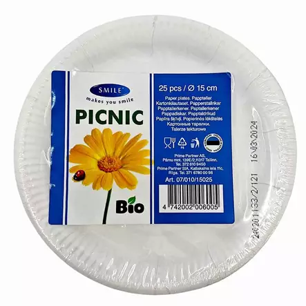 Kertakäyttö kahvilautanen - Kertakäyttöruokailuvälineet ja servetit - 114742002006002 - 1