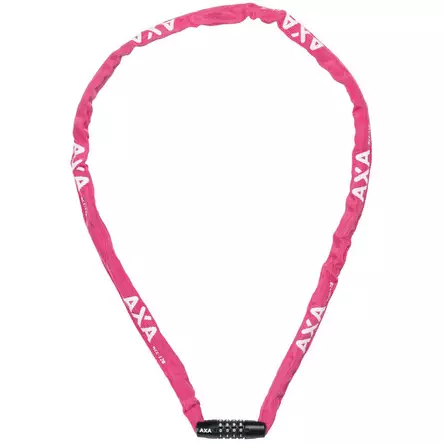 Ketjulukko koodilla axa rigid 120cm pinkki - Polkupyörän lukot ja soittokellot - 8713249347042 - 1