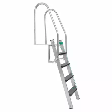 Laituritikas 4 askelmaa luoto pro kuvattuna sivusta - Laituriponttoonit ja laituritikkaat - 6438168121222 - 2