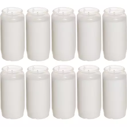 valkoinen öljykynttilä 48h 10kpl lyhtykynttilä - Öljykynttilät ja roihut - 6410412141972 - 1