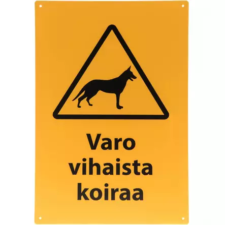 Vihainen koira kyltti varo koiraa varoituskyltti - Opasteet ja varoituskyltit - 6410412660312 - 1