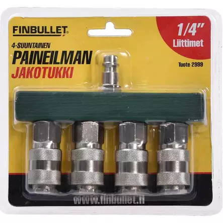 Paineilman jakotukki 4 os - Paineilmaliittimet - 6438152029992 - 2