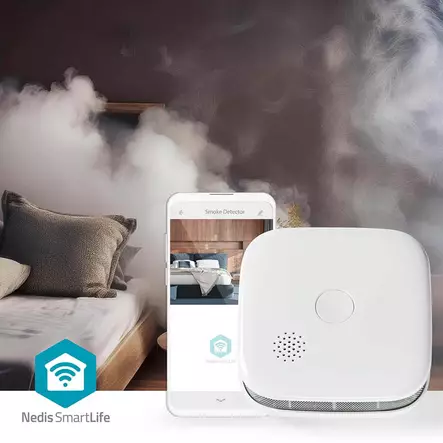 Nedis älykäs palovaroitin ja savunilmaisin wifi yhteydellä - Palohälyttimet ja häkävaroittimet - 5412810464562 - 2