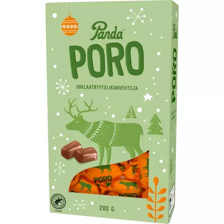 Panda poro suklaatryffelikonvehteja 280 g - Suklaalevyt ja konvehdit - 6412500005012 - 1