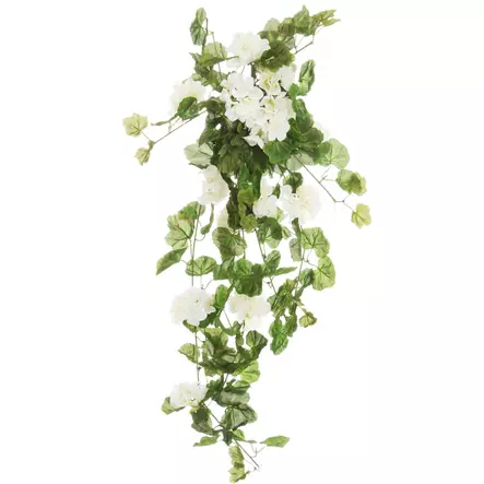 pelargonia riippuva valkoinen - Tekokasvit ja tekokukat - 6410413293182 - 1