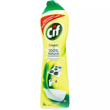puhdistusaine cif cream lemon 500 ml - Lattianpesuaineet ja yleispesuaineet - 5000186735012 - 1