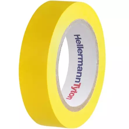 Keltainen hellermanntyton helatape flex 15 sähköteippi 10 m - Sähköteipit ja vulkanointiteipit - 4031026401652 - 1