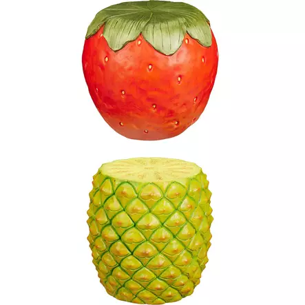 Kukkapöytä hedelmän muotoinen sivupöytä mansikka tai ananas - Kukkatelineet ja kukkatasot - 8721037872812 - 1