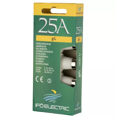 sulake 25a - Sähkökeskustarvikkeet ja sulakkeet - 7312904782252 - 2