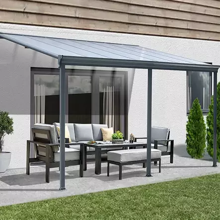 Patiokatos kirkas pleksi - Paviljongit ja pergolat - 6438168120492 - 1