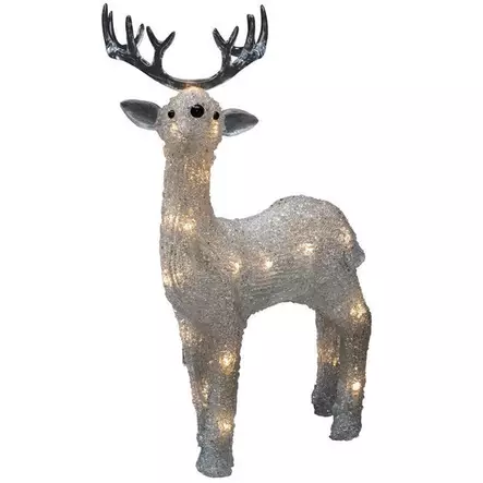 Konstsmide led poro 31,5 cm akryylinen valokoriste - Led-eläimet - 7318302241032 - 1