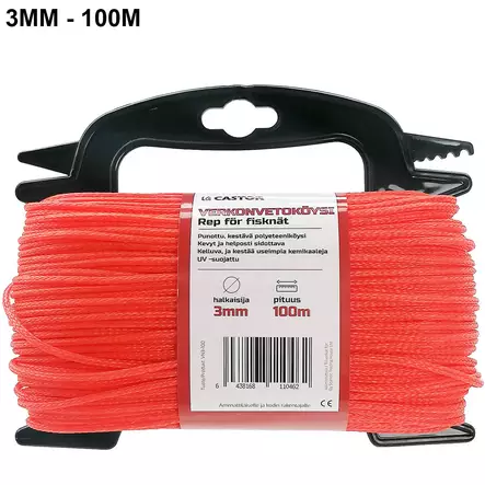 verkonvetonaru 3 mm 100 m oranssi - Köydet - 6438168110462 - 1