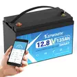Kepworth 12 v 135 ah lifepo4 käyttöakku bluetooth seurannalla - Veneen akut, akkukotelot ja akkulaturit - 6438471355222 - 1