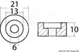 Anodi Suzuki 4-300HP 21x10mm - Veneen anodit - 8033137137532 - 2