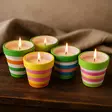 Kynttilä värikkäässä kipossa savea - Pöytäkynttilät - 8721037423342 - 2