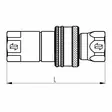 Pikaliitin uros 12 12 bsp faster nv sarja kestaa 300 bar tyopaineen - Traktorin sokat ja kiinnitystapit - 8716106786022 - 3