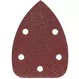 Mirka hiomakolmio 100x140x140mm p60 punainen, 5 pölynpoistoreikää näkyvissä edestä - Hiomapyöröt ja hiomakolmiot - 6416868673982 - 1