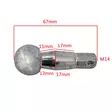 Alatukivarren pallonivel mitat m14 - Mönkijän alustanosat ja tukivarret - 6438471339642 - 4