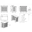 Suojakotelon mitat ilmalämpöpumpulle - Ilmalämpöpumput - 6430077740372 - 5