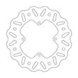 Jarrulevy CR85/CRF150 taakse Nitro - Moottoripyörän jarrulevyt - 8790497002282 - 2